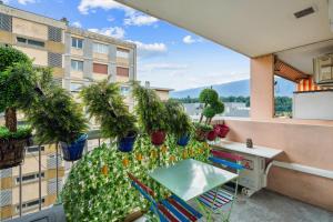 LX136 Studio cosy avec balcon & montagne - Central