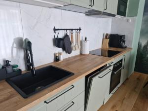 Zielony apartament w Wileńska Park i prywatne miejsce w garażu podziemnym