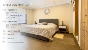 101 Lovely 2Bdrm 2bath apt AC Rooftop