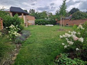 Art Nouveau apartment with garden in Pisek