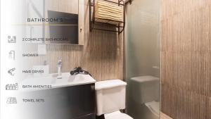 104 Location 2Bdrm 2bath AC apt Fits 8 Rooftop