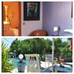 Maisons de vacances SUITE-Junior -Villa HELENE - Montpellier Sud - aeroport- PISCINE Privee-2mn des plages : photos des chambres