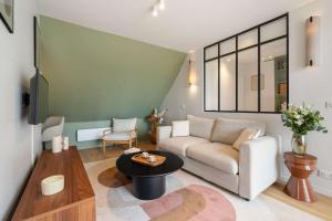 Appartements New loft with terrace & jacuzzi near Montparnasse : photos des chambres