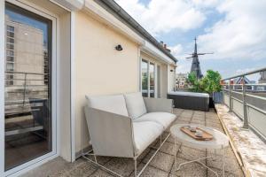 Appartements New loft with terrace & jacuzzi near Montparnasse : photos des chambres