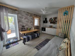 House with sauna and fireplace