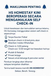 HS HOMESTAY The Shore near SAFMA - Pasar Besar