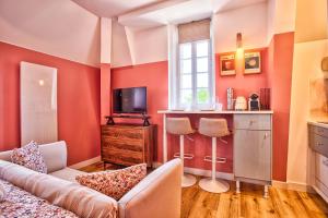 Appartements Studio de Charme Vue Mer dans Villa Belle Epoque a Houlgate : photos des chambres