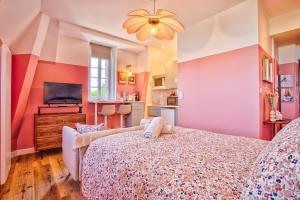 Appartements Studio de Charme Vue Mer dans Villa Belle Epoque a Houlgate : photos des chambres