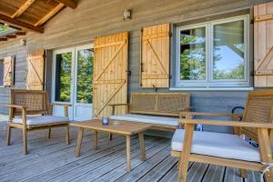 Chalets gite&spa privatif -le bois de la pause- : photos des chambres