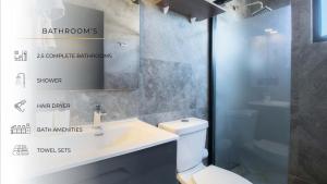 2Ph Large 2Brm 3 bath AC private terrace apt