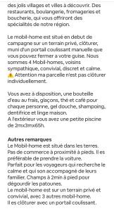 Maisons de vacances Mobile Home de Charme 4 Personnes Sans Wifi : photos des chambres
