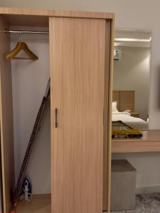 Studio with a calm and comfortable designse