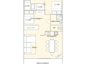 Appartement 2 pièces avec balcon - Les Saisies - 8 personnes - FR-1-594-335