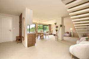 Japandi Sea View 3BR Apartment, Pomer, 5 Min Walk to Beach