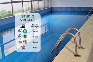 Esprit Vintage avec Piscine, proche du métro