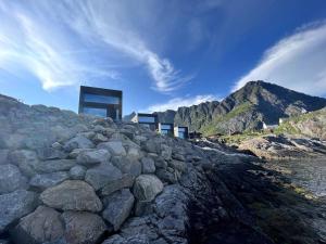 High end sea cabins at Å in Lofoten