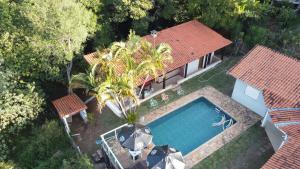 Chácara no cond Porta do Sol com Piscina aquecida, hidro e natureza