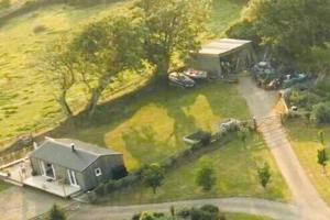 Plumstone view hot tub lodge in Pembrokeshire