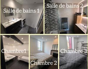 Appartements Grand logement 120m2 centre Foix -3chambres-2SDB-2wc : photos des chambres