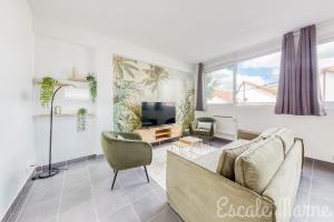 Appartements Escale-marne fr - 001 - RDC - Private Terrace - Free Parking - Free Luggage Storage - Metro 8 Eiffel Tower -All equipped - Linen Included - Washing Machine - Dish Washer - Luxury Mattress 160X200 - Panoramic View - From 1 to 4 guests : photos des chambres
