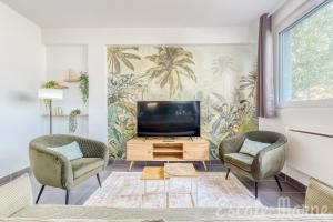 Appartements Escale-marne fr - 001 - RDC - Private Terrace - Free Parking - Free Luggage Storage - Metro 8 Eiffel Tower -All equipped - Linen Included - Washing Machine - Dish Washer - Luxury Mattress 160X200 - Panoramic View - From 1 to 4 guests : photos des chambres