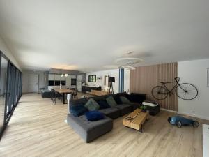 Villa moderne à Soustons avec piscine chauffée, 3 chambres et cuisine extérieure, animaux acceptés - FR-1-379-167