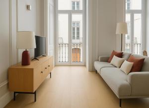 2 bed flat with Balcony in Central Lisbon