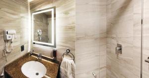 Steps to the American and Spanish embassies