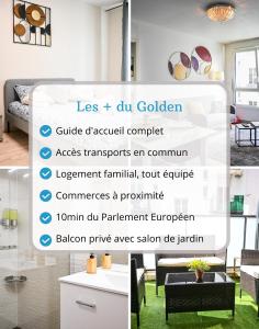 Appartements Le Golden - Centre Ville - Acces Transports en Commun - Balcon Cosy - Commerces a Proximite : photos des chambres