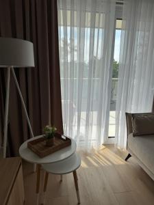 4SUMMER Golden Dune - Parking, przestronne mieszkanie 50m2, cały apartament do dyspozycji, duży taras z pięknym zachodem słońca Parkplatz, geräumige Wohnung mit 50 m2, ganzes Apartment zur Verfügung, große Terrasse mit wunderschönem Sonnenun