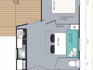 Campings Mobil-home 4 pers avec terrasse a Saint-Gildas-de-Rhuys - API-1-52-768 : photos des chambres