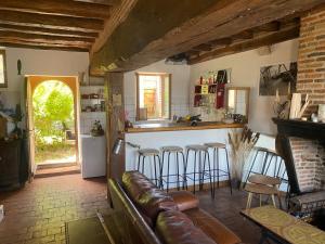 Maisons de vacances Maison de marinier les pieds dans l-eau face a la Loire : photos des chambres