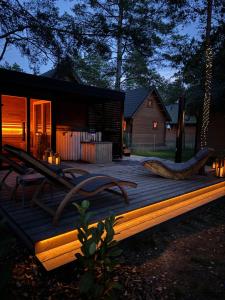 BORSKÓWKA domki z balią z jacuzzi i sauna