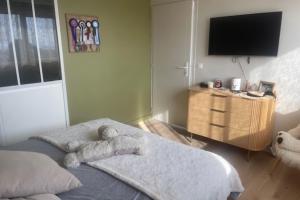 Maisons de vacances House 4p with private pool near the sea : photos des chambres