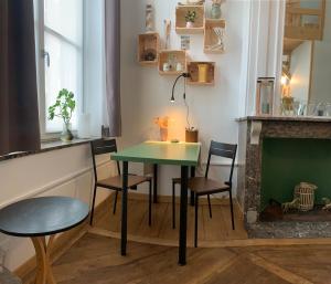 Studio with mezzanine