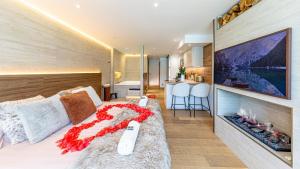 Appartements Le Rivage Alpin, Balneotherapie, Vue lac : photos des chambres