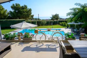 Mytilini luxury pool VILLA AMIKA