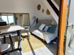 Maisons de vacances Maison de plage avec piscine Erdeven-Carnac : Maison 1 Chambre