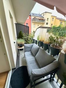 Modern two-storey apartment with terrace