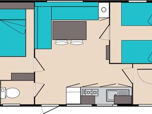 Mobil-home confortable avec terrasse pour 4 personnes à Vorey - API-1-52-291