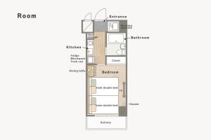 Direct 6min to Nagoya Sta Max4ppl 1BDR Wi-Fi