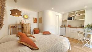 Appartements Splendide Studio parking clim terrasse : photos des chambres