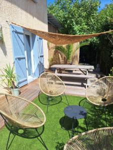 Appartements Refuge des Myosotis - proche Chambery - jardin - calme - cosy : photos des chambres