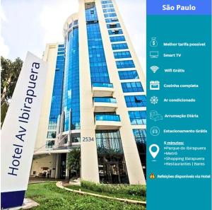 MLA Flat Hotel Moema Ibirapuera - Completo e ótima localização