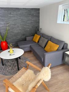 Nyistandsat højloftet kælderlejlighed på 70 m2 i Viborg centrum, med plads til 4 personer