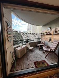 Appartements Spacious 2BR Balcony and AC : photos des chambres