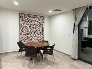 Modern studio in a waterfront building