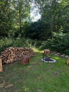 Glamping pod zámkem