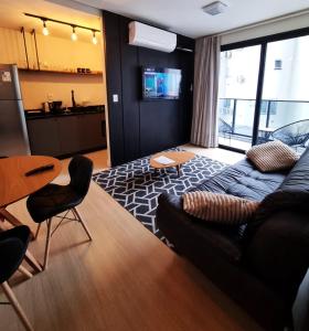 Studio 705 Premium no Centro de Chapecó com Varanda Piscina Academia e Vaga Garagem AP Completo