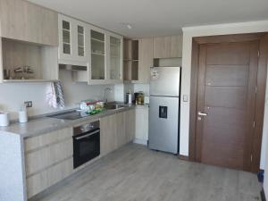 Departamento nuevo, amoblado, gran vista al mar, a pasos de la playa